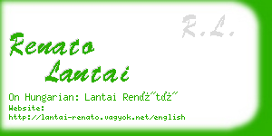 renato lantai business card